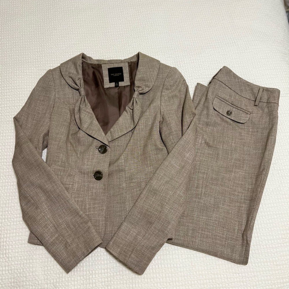 The Limited Collection Heather Tan Blazer Pant Suit